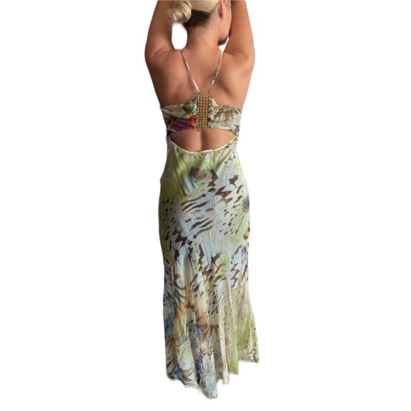 Jovani Green Print Maxi Dress - Picture 2 of 4